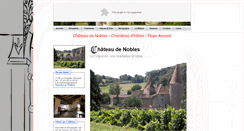 Desktop Screenshot of chateaudenobles.com